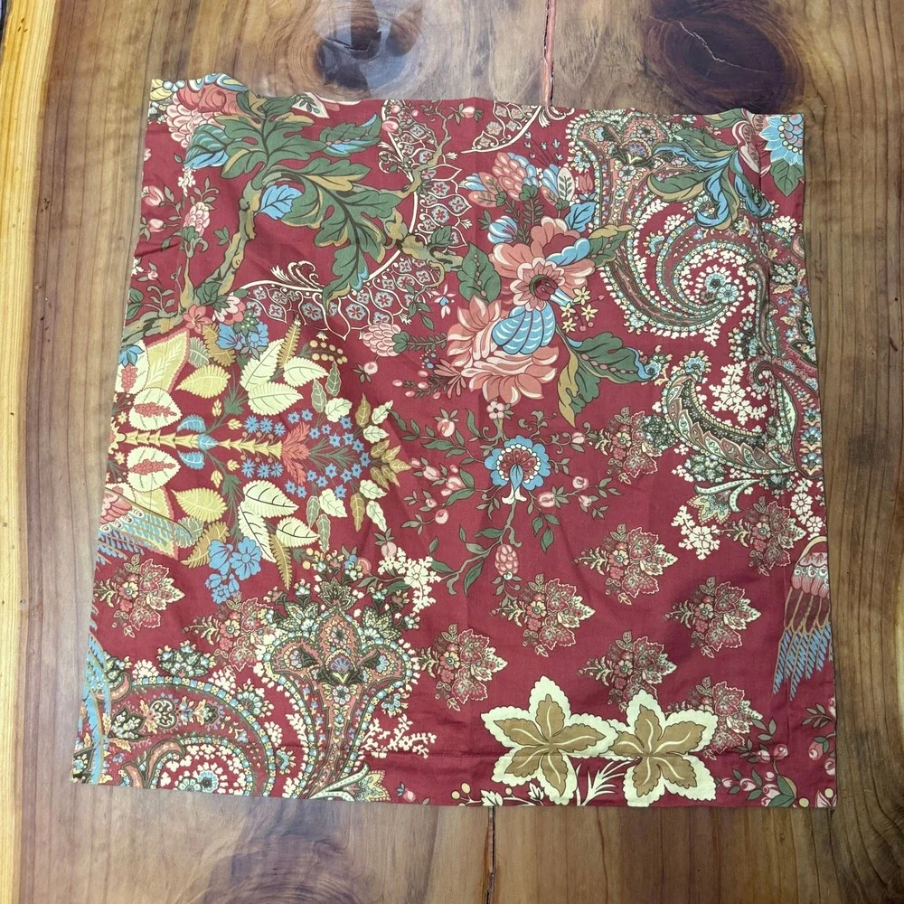 Pottery Barn Clara Palampore Floral Duvet 2 Pillow Shams Cotton Queen
